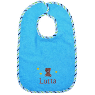 Customizable Baby-Bib– Color: Aqua