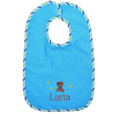 Customizable Baby-Bib– Color: Aqua
