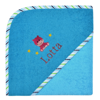 Customizable Baby-Towel - Color: Aqua