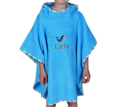 Customizable Poncho Aqua - 75 x 120 cm