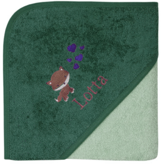 Customizable Baby-Towel - Color: Hellolive-Pine