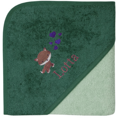 Customizable Baby-Towel - Color: Hellolive-Pine