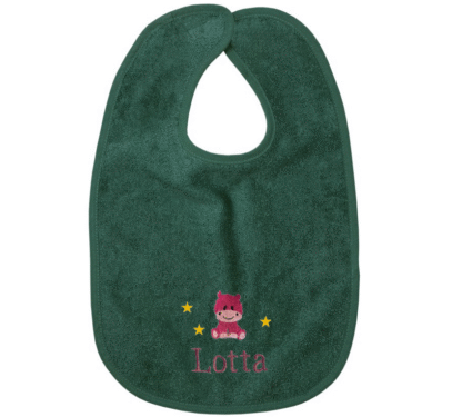 Customizable Baby-Bib– Color: Pine