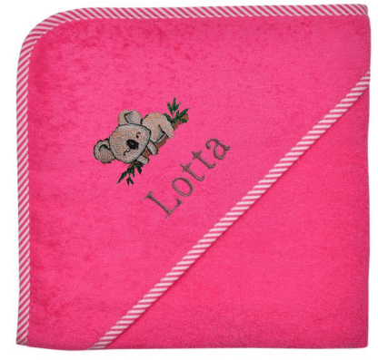 Customizable Baby-Towel - Color: Pink