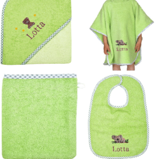 Opal - 4 parts (Poncho, Towel, Bib, Cloth)