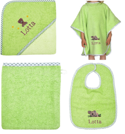 Opal - 4 parts (Poncho, Towel, Bib, Cloth)