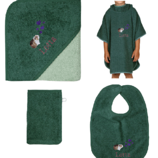 Pine - 4 parts (Poncho, Towel, Brib, Cloth)
