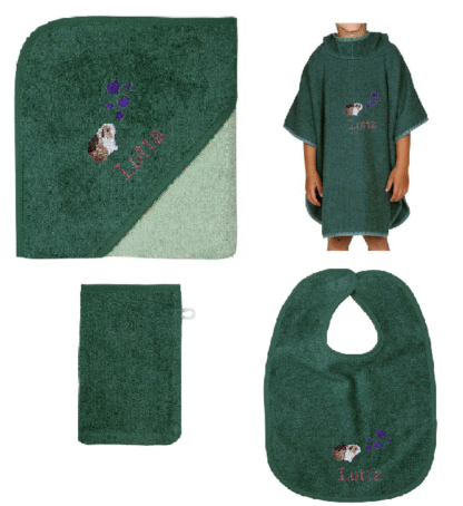 Pine - 4 parts (Poncho, Towel, Brib, Cloth)