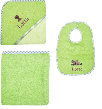 Opal - 3 parts (Towel, Bib, Cloth)