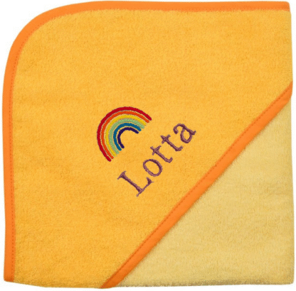 Customizable Baby-Towel - Color: Yellow